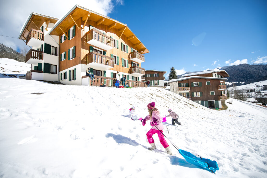 image de la résidence les essertets en hiver