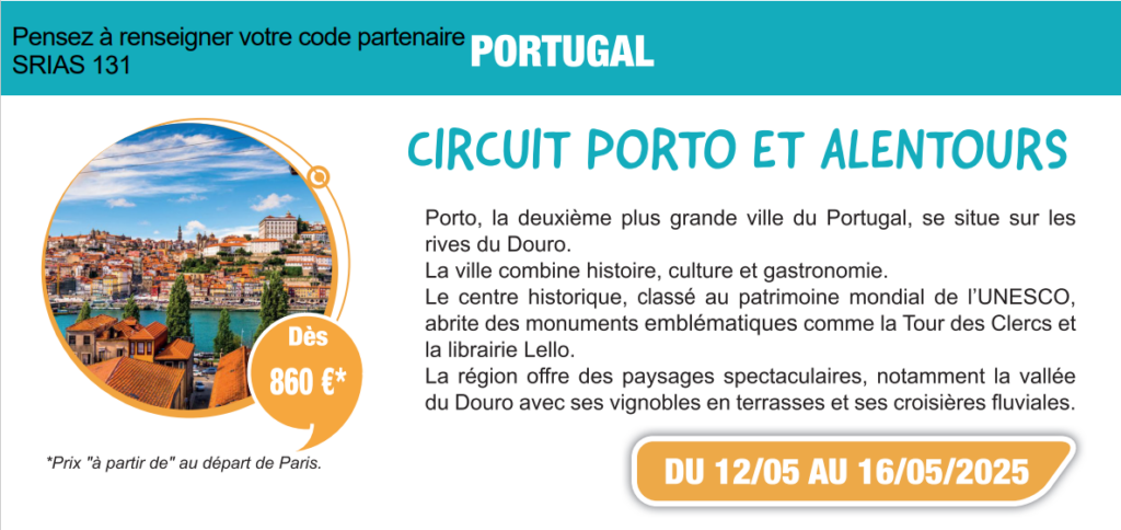 circuit Porto du 12 au 16-5-2025