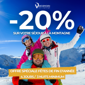 visuel -20% de réduction pour une réservation de 4j/3n dans un établissement Leo Lagrange